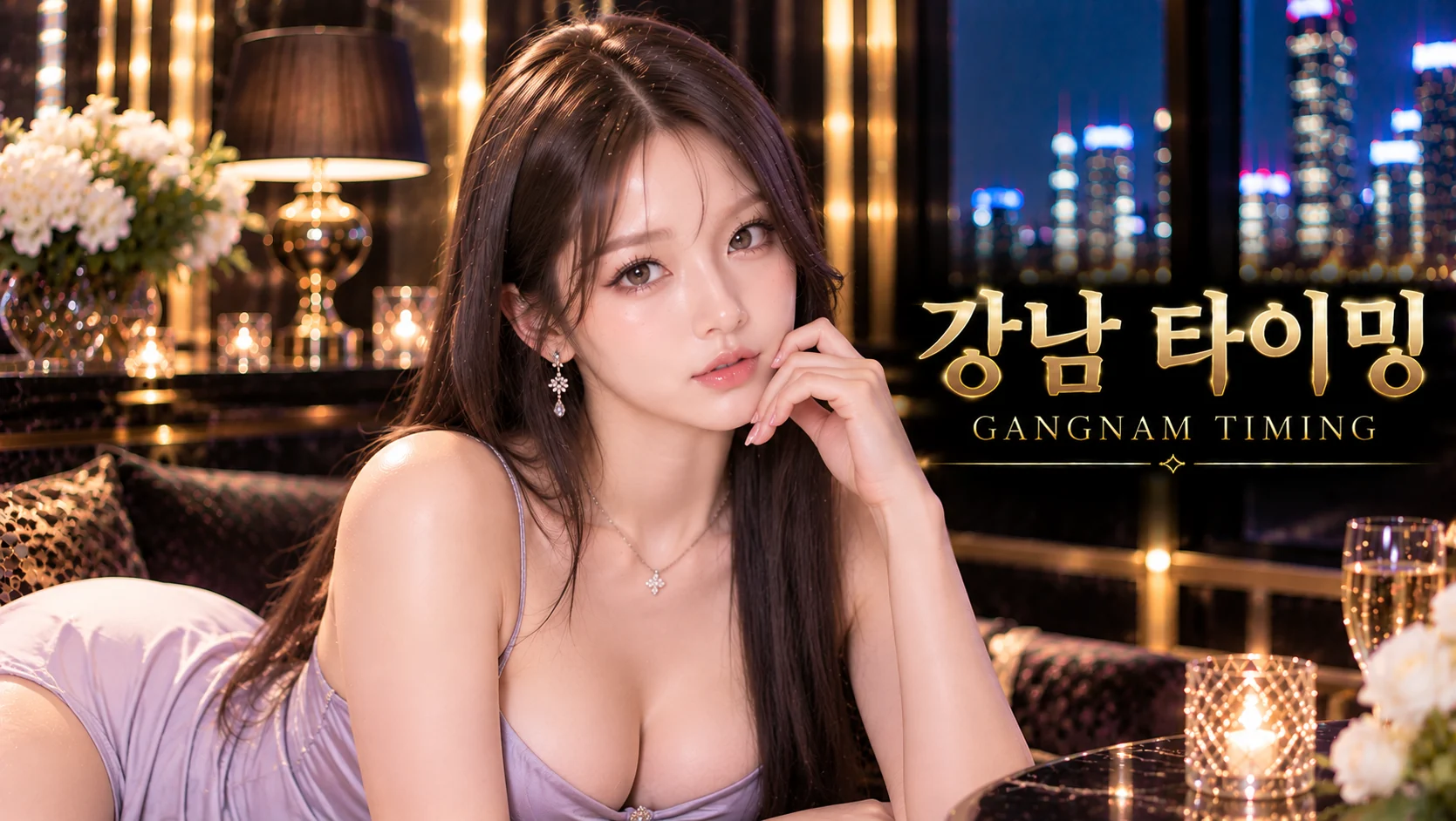 강남 타이밍 홍보 이미지 대안 2 - 강남 쩜오 분위기 참고용